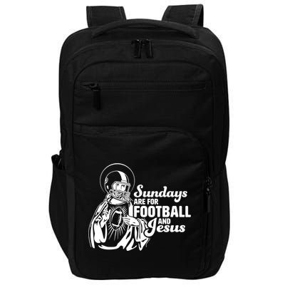 Funny Christian Sundays Are For Football And Jesus Impact Tech Backpack