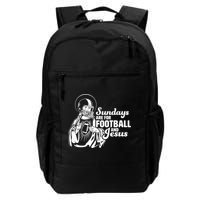 Funny Christian Sundays Are For Football And Jesus Backpack