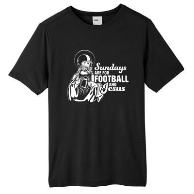 Funny Christian Sundays Are For Football And Jesus Tall Fusion ChromaSoft Performance T-Shirt