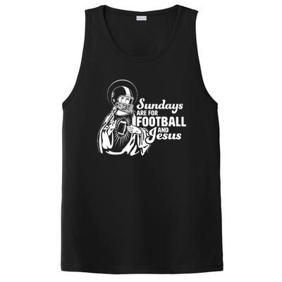 Funny Christian Sundays Are For Football And Jesus PosiCharge Competitor Tank