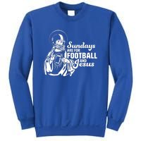 Funny Christian Sundays Are For Football And Jesus Sweatshirt