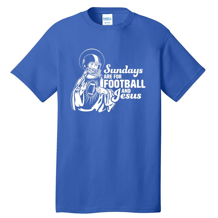 Funny Christian Sundays Are For Football And Jesus Tall T-Shirt