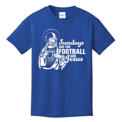 Funny Christian Sundays Are For Football And Jesus Kids T-Shirt