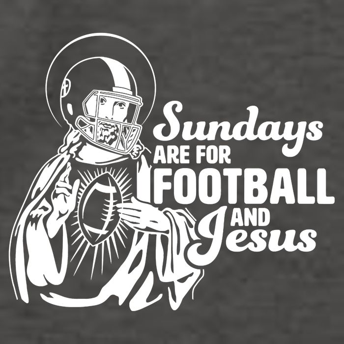 Funny Christian Sundays Are For Football And Jesus Vector Backpack