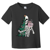 Funny Christmas Sorta Merry Sorta Scary Skeleton Xmas Tree Toddler T-Shirt