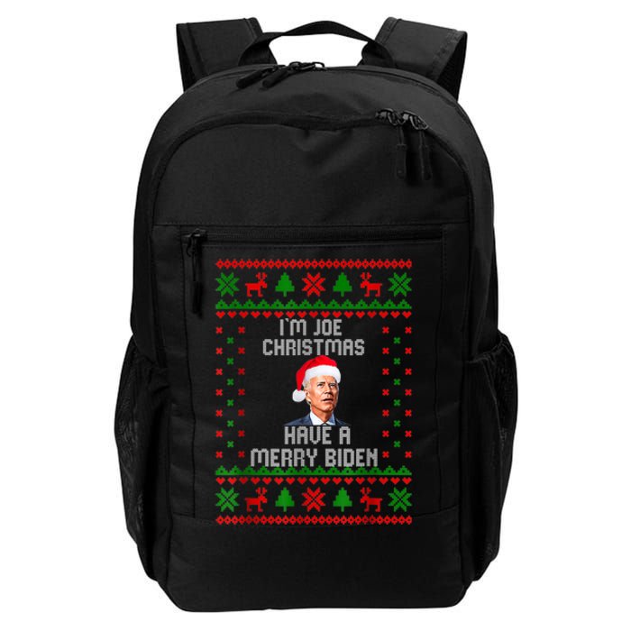 Funny Confused Santa Joe Biden Christmas Daily Commute Backpack