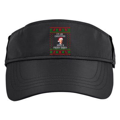 Funny Confused Santa Joe Biden Christmas Adult Drive Performance Visor