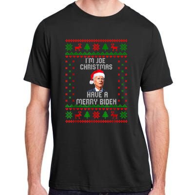 Funny Confused Santa Joe Biden Christmas Adult ChromaSoft Performance T-Shirt