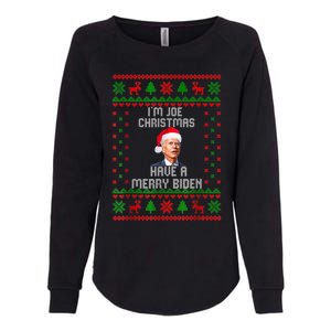 Funny Confused Santa Joe Biden Christmas Womens California Wash Sweatshirt