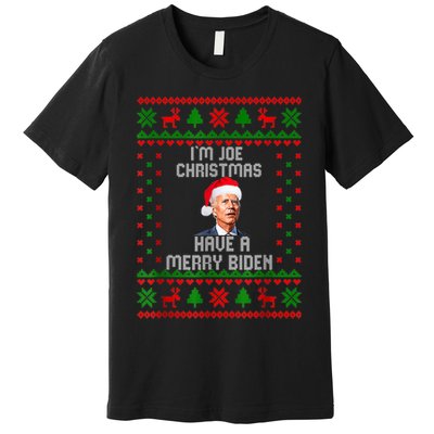 Funny Confused Santa Joe Biden Christmas Premium T-Shirt