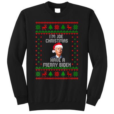 Funny Confused Santa Joe Biden Christmas Tall Sweatshirt