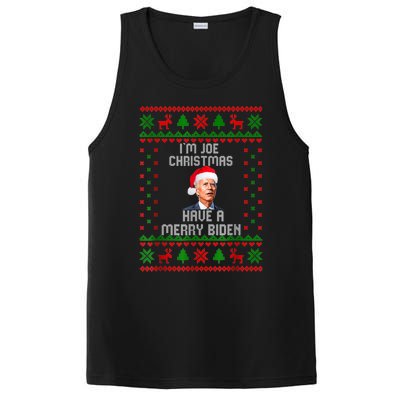 Funny Confused Santa Joe Biden Christmas PosiCharge Competitor Tank