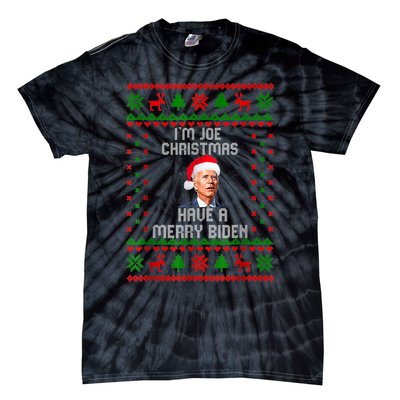 Funny Confused Santa Joe Biden Christmas Tie-Dye T-Shirt