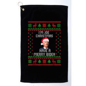 Funny Confused Santa Joe Biden Christmas Platinum Collection Golf Towel