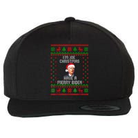 Funny Confused Santa Joe Biden Christmas Wool Snapback Cap