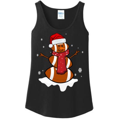 Football Christmas Snowman Ladies Essential Tank