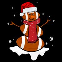 Football Christmas Snowman Zip Tote Bag