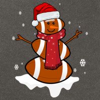 Football Christmas Snowman Cotton Canvas Backpack