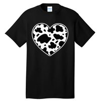 Farmer cows Skin print black and white Heart Cow Tall T-Shirt