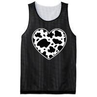 Farmer cows Skin print black and white Heart Cow Mesh Reversible Basketball Jersey Tank