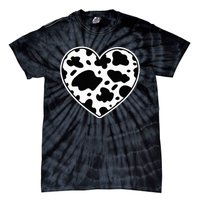 Farmer cows Skin print black and white Heart Cow Tie-Dye T-Shirt