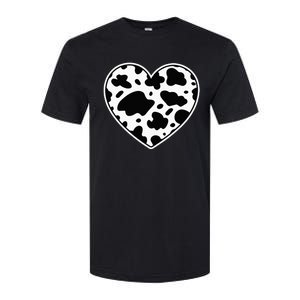 Farmer cows Skin print black and white Heart Cow Softstyle CVC T-Shirt