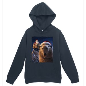 Funny Capybara Selfie Santa Xmas Christmas Urban Pullover Hoodie