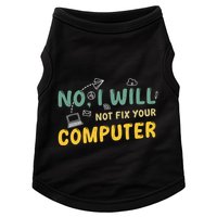 Funny Computer Science Programmer Quote Technician Cool Joke Cool Gift Doggie Tank