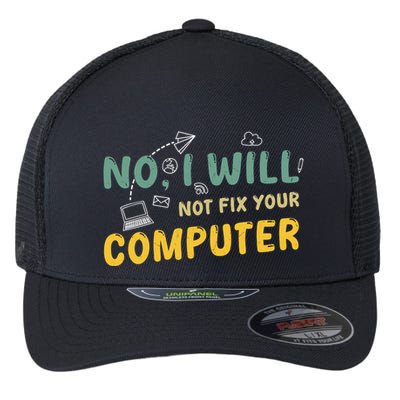 Funny Computer Science Programmer Quote Technician Cool Joke Cool Gift Flexfit Unipanel Trucker Cap