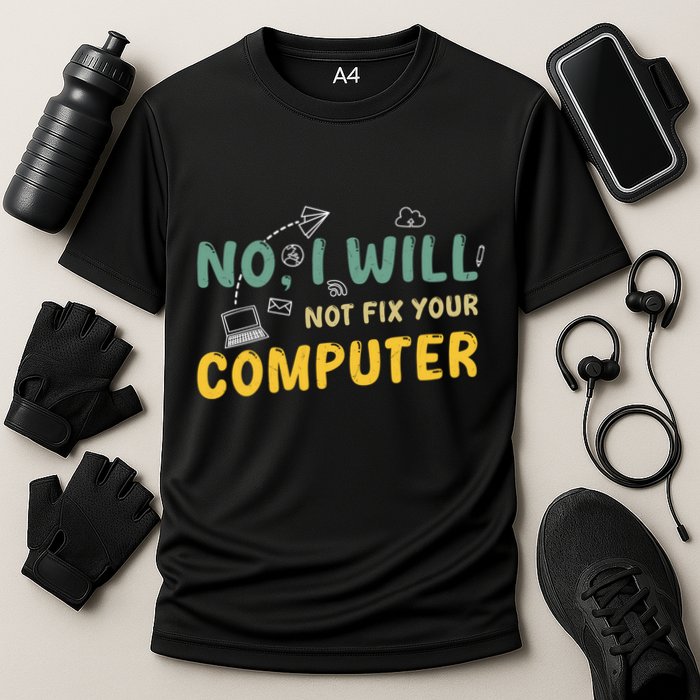 Funny Computer Science Programmer Quote Technician Cool Joke Cool Gift Performance Shirt