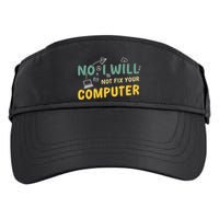 Funny Computer Science Programmer Quote Technician Cool Joke Cool Gift Adult Drive Performance Visor