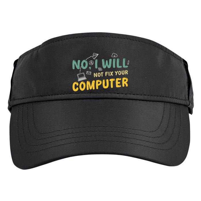 Funny Computer Science Programmer Quote Technician Cool Joke Cool Gift Adult Drive Performance Visor