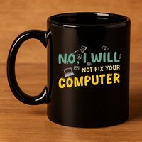 Funny Computer Science Programmer Quote Technician Cool Joke Cool Gift 11oz C Handle Ceramic Mug
