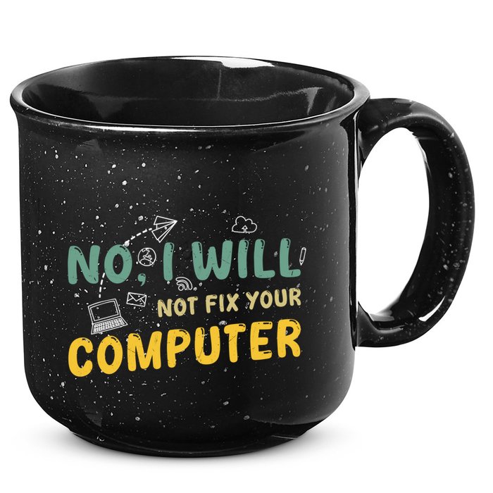 Funny Computer Science Programmer Quote Technician Cool Joke Cool Gift 15oz Campfire Ceramic Mug