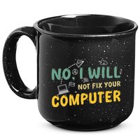 Funny Computer Science Programmer Quote Technician Cool Joke Cool Gift 15oz Campfire Ceramic Mug