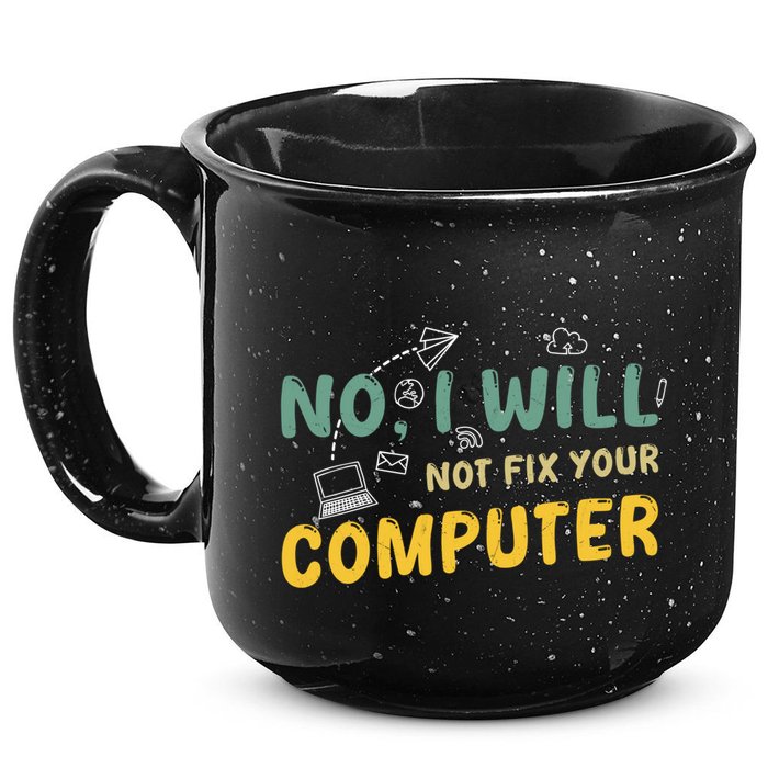 Funny Computer Science Programmer Quote Technician Cool Joke Cool Gift 15oz Campfire Ceramic Mug