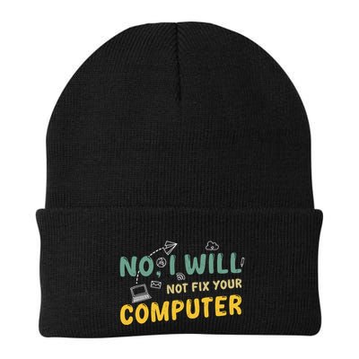Funny Computer Science Programmer Quote Technician Cool Joke Cool Gift Knit Cap Winter Beanie
