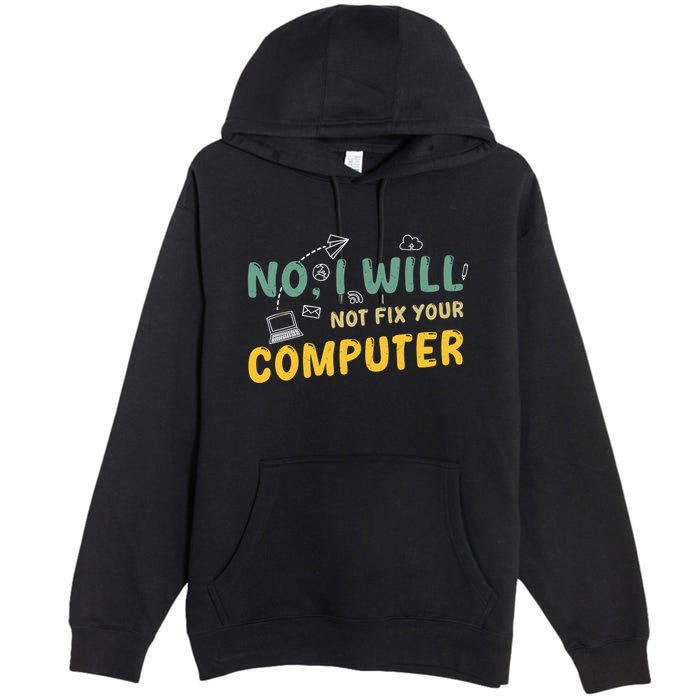 Funny Computer Science Programmer Quote Technician Cool Joke Cool Gift Premium Pullover Hoodie