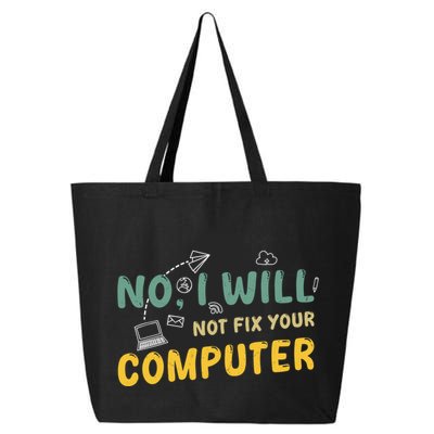 Funny Computer Science Programmer Quote Technician Cool Joke Cool Gift 25L Jumbo Tote