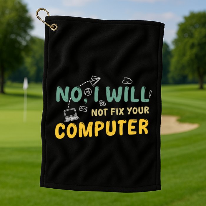 Funny Computer Science Programmer Quote Technician Cool Joke Cool Gift Golf Towel