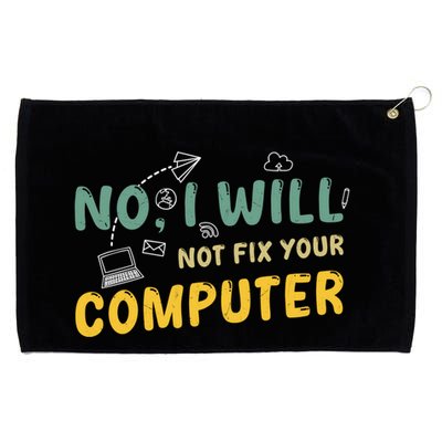 Funny Computer Science Programmer Quote Technician Cool Joke Cool Gift Grommeted Golf Towel