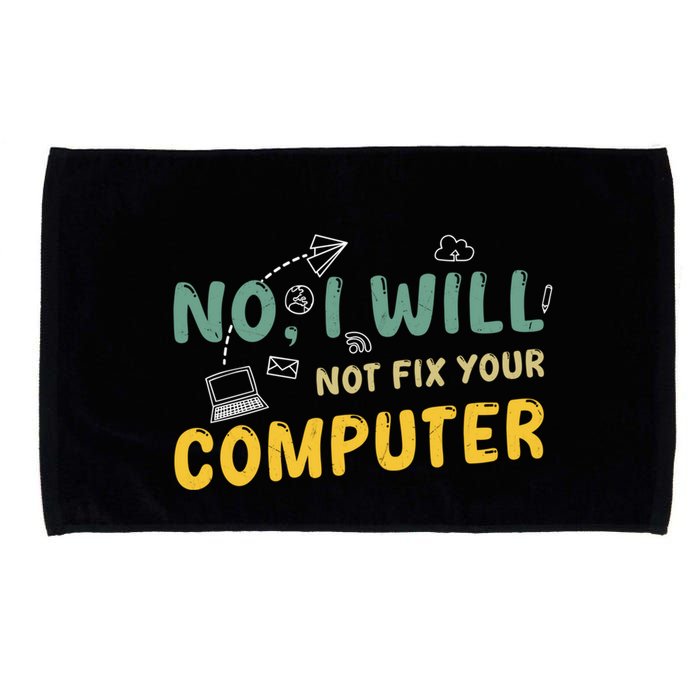 Funny Computer Science Programmer Quote Technician Cool Joke Cool Gift Microfiber Hand Towel