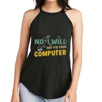 Funny Computer Science Programmer Quote Technician Cool Joke Cool Gift Women's Perfect Tri Rocker Tank