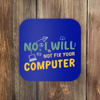 Funny Computer Science Programmer Quote Technician Cool Joke Cool Gift Coaster