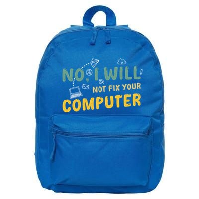 Funny Computer Science Programmer Quote Technician Cool Joke Cool Gift 16 in Basic Backpack