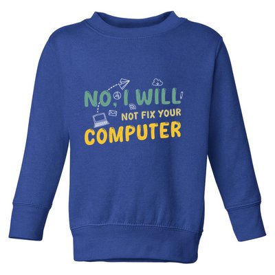 Funny Computer Science Programmer Quote Technician Cool Joke Cool Gift Toddler Sweatshirt