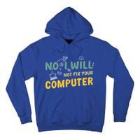 Funny Computer Science Programmer Quote Technician Cool Joke Cool Gift Tall Hoodie