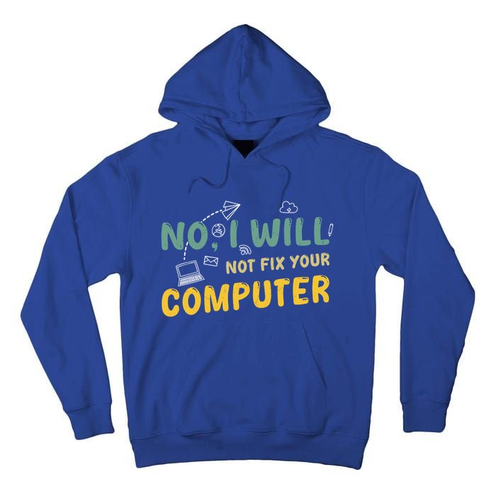 Funny Computer Science Programmer Quote Technician Cool Joke Cool Gift Tall Hoodie