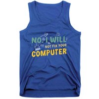 Funny Computer Science Programmer Quote Technician Cool Joke Cool Gift Tank Top