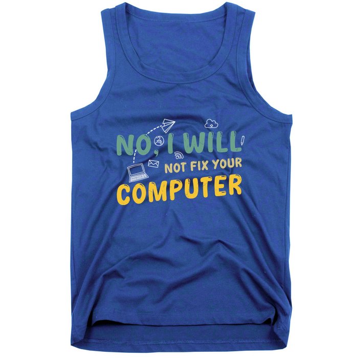 Funny Computer Science Programmer Quote Technician Cool Joke Cool Gift Tank Top